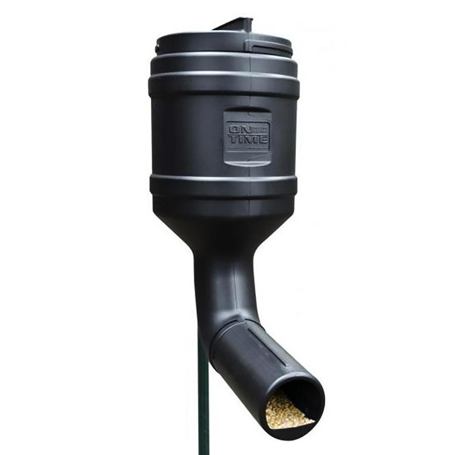 On Time 71800 T-Post Gravity Feeder Black UV Resistant Polyethylene with - View 2