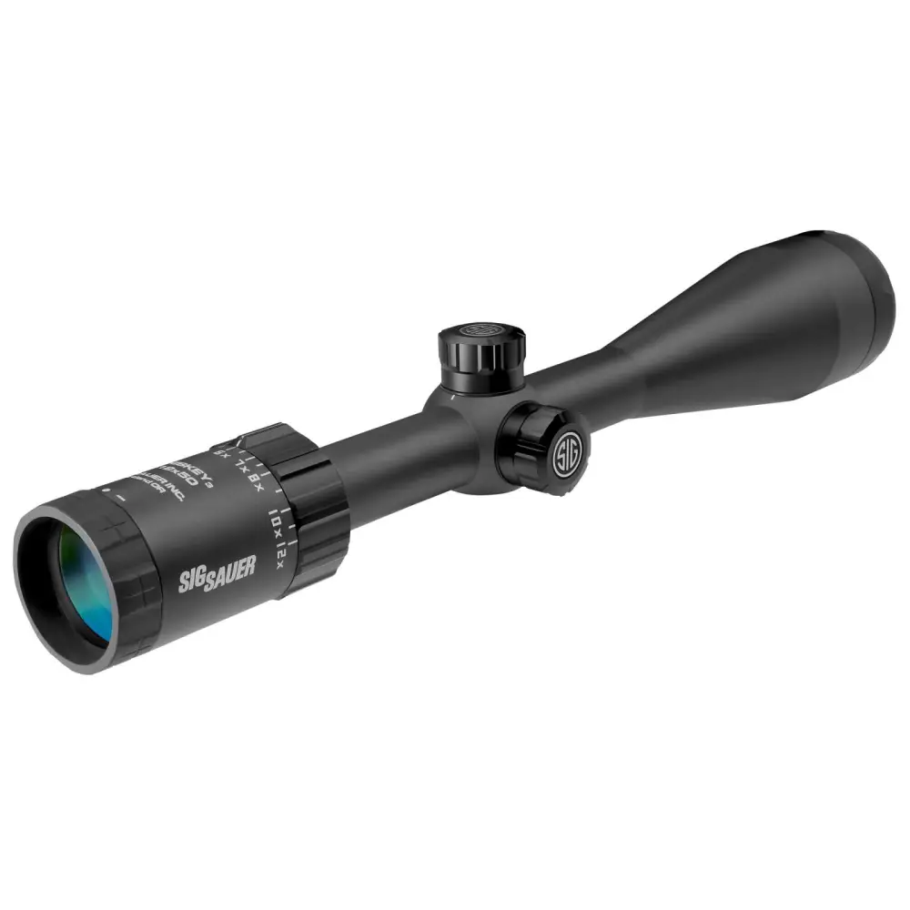 Sig Sauer SOW34201 Whiskey3 4-12x50mm Quadplex Reticle Scope Black - View 2