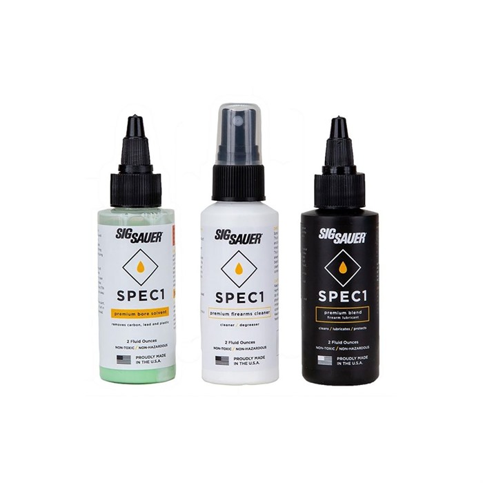 SPEC1 Premium 3-Pack: 2oz Lubricant, Cleaner & Bore Solvent - SigArms Care Kit - View 2