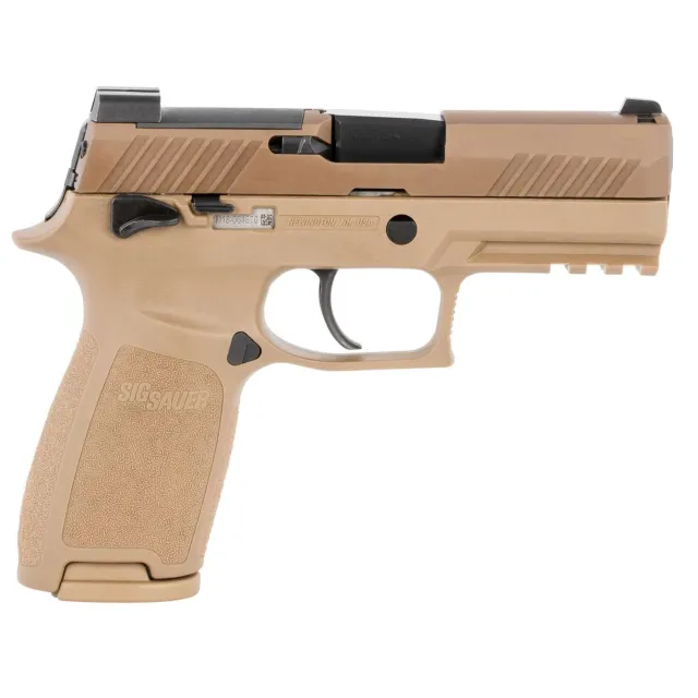 Sig Sauer P320 M18 9mm Carry Coyote 3.9" Nite Sights DP RPO Plate - View 2
