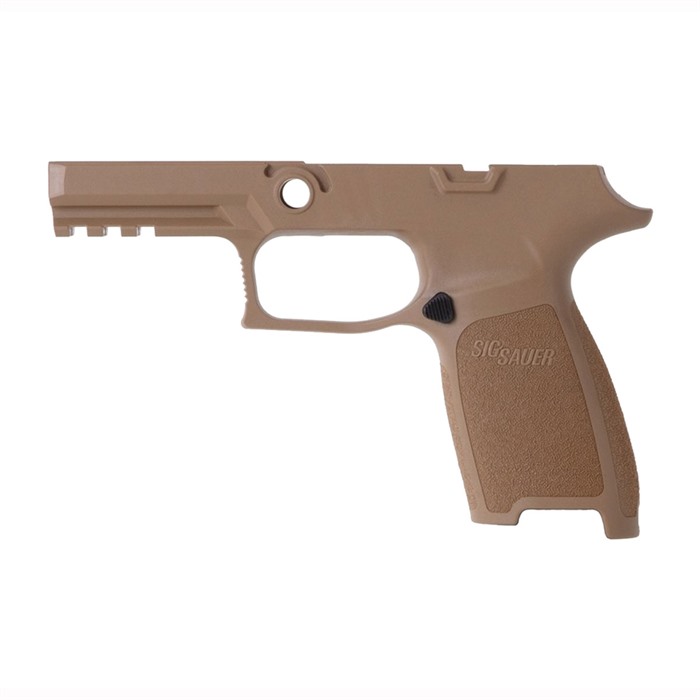 SIG Sauer P320 Grip Module: Coyote Finish, 9/40/357, Medium Size - View 2