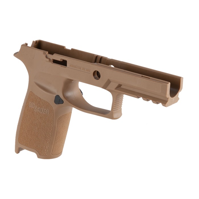 SIG Sauer P320 Grip Module: Coyote Finish, 9/40/357, Medium Size - View 3