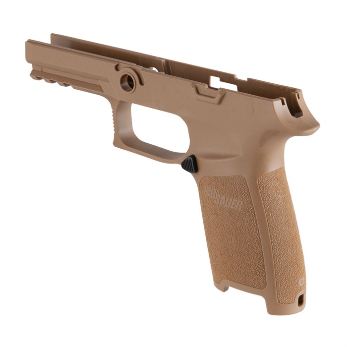 SIG Sauer P320 Grip Module: Coyote Finish, 9/40/357, Medium Size - View 4