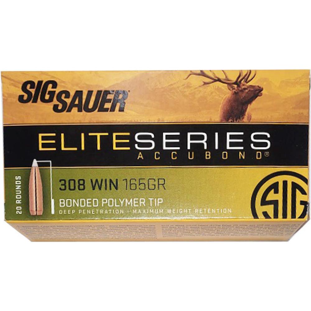 Sig SAUER Elite Hunting .308 Win 165Gr AccuBond Ammo 20 Rounds - View 2