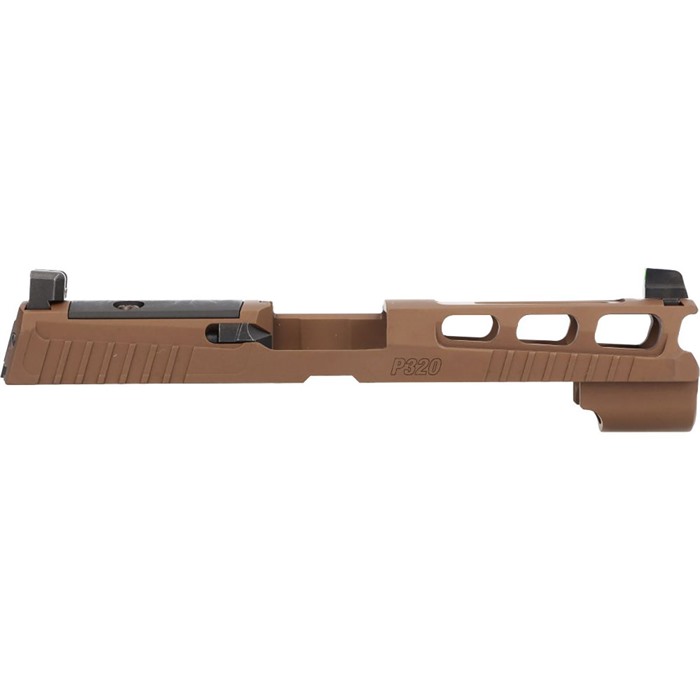 Sig Sauer P320 9mm Luger Coyote Brown Stainless Steel Optic Ready Slide - View 3
