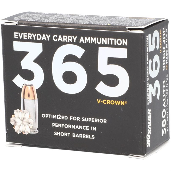 SIG Sauer Elite V-Crown .380ACP 90gr JHP Ammo - View 2