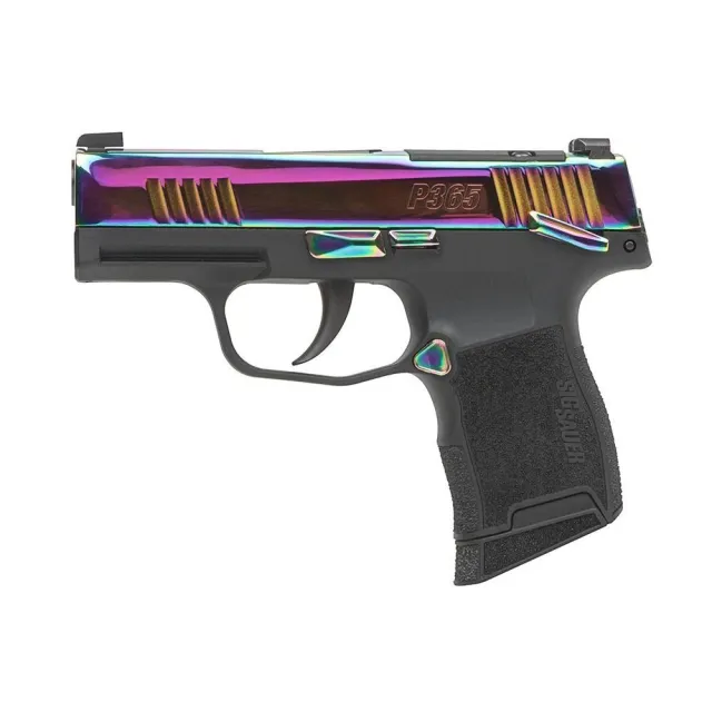 Sig Sauer P365-380 Rainbow Titanium Micro-Compact 380ACP 3.1" XRAY-3 OR 10RD - View 2
