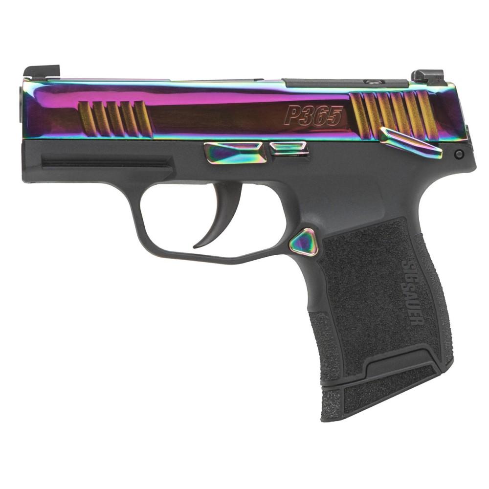 Sig Sauer 365X-9-RBT-MS 9MM Pistol 12+1 Rainbow Titanium X-Ray Sights - View 2