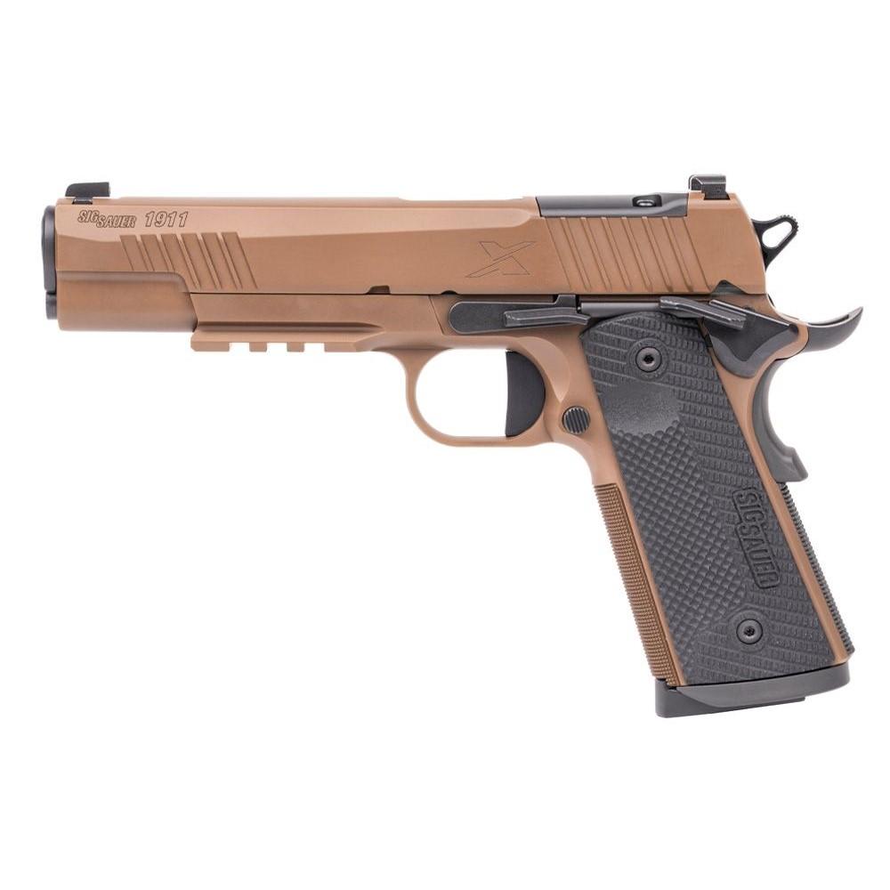 Sig Sauer 1911X 45AP 8+1 X-Ray3 Sights Coyote Tan PVD 5" - View 2