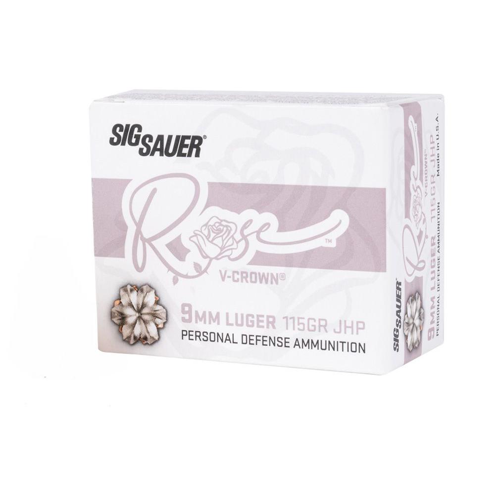 Sig Sauer E9MMA1ROSE20 Rose 9mm 115gr JHP Ammo 20 Rounds - View 2