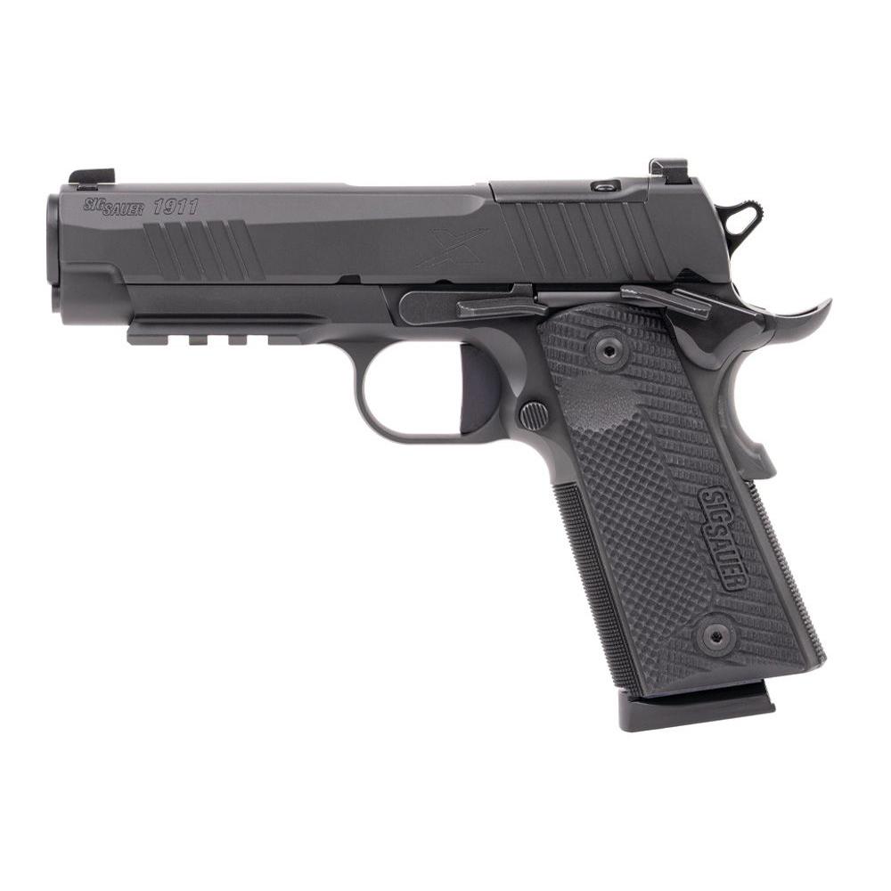 Sig 1911 XCARRY .45ACP 4.25" Barrel XRAY3 Sights, 8RD, G10 Grip - Black - View 2