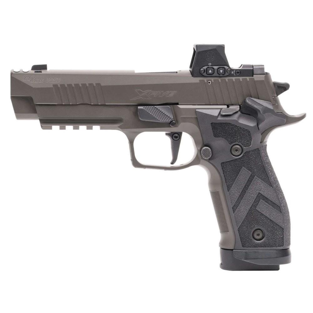 Sig P226 X5 Legion 9MM 20RD Romeo-X Optic Gray Cerakote TXG Grip - View 2