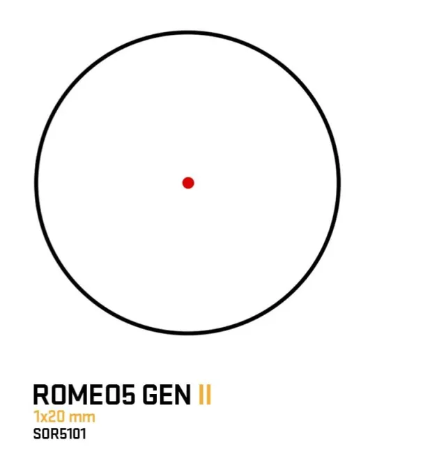 Sig Sauer SOR5101 Romeo 5 1x20mm 2 MOA Red Dot Matte Black - View 2