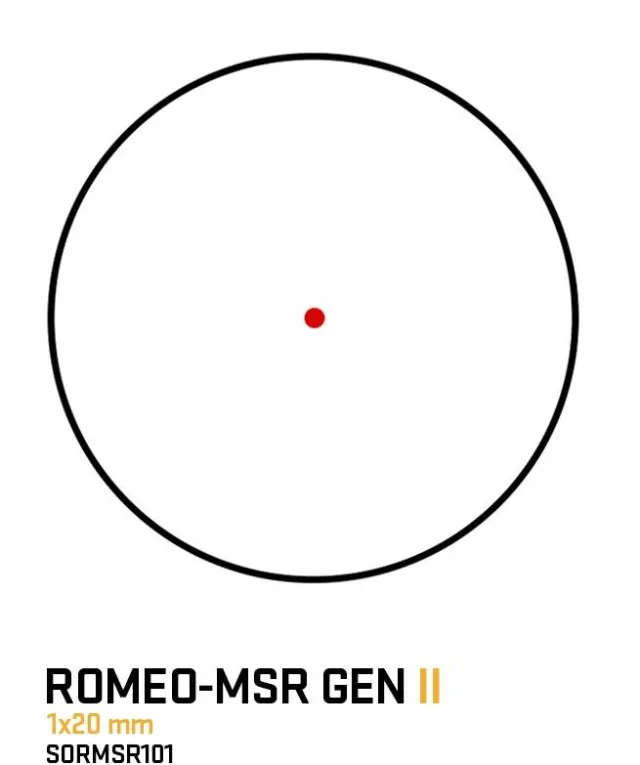Sig Sauer SORMSR101 Romeo MSR Gen II 1x20mm 2 MOA Red Dot Matte Black - View 2