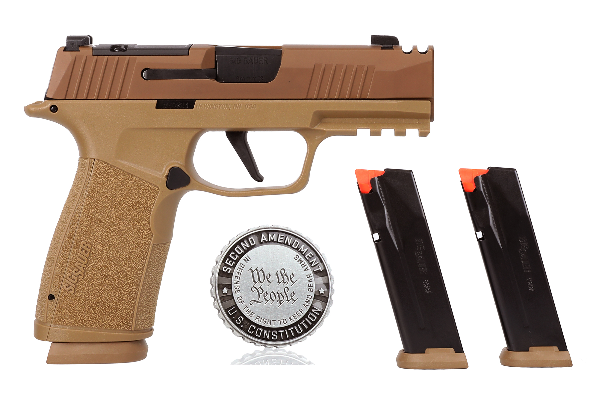 Sig SAUER P365 XMacro Compact 2A 9mm Luger 3in 3x17rd Coyote Tan Pistol - View 2