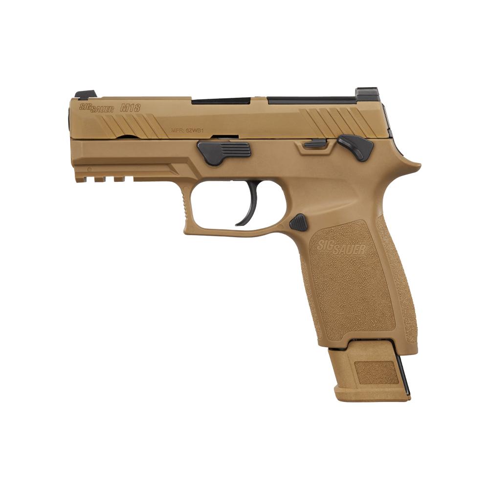 SIG M18-9-CSS-MS 9mm 3.9" Coyote PVD Optic Ready 17+1/21+1 Mags - View 2