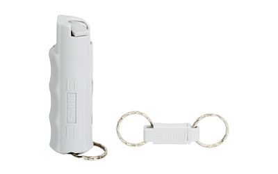 Sabre RED Pepper Spray Keychain - Small, Gray Hardcase - 0.54 oz - 10ft Range - 25 Bursts - View 3