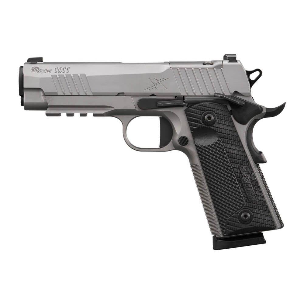 Sig Sauer 1911-XCARRY Stainless Handgun .45 ACP 8rd Magazine(2) 4.2 Barrel Optic Ready - View 2