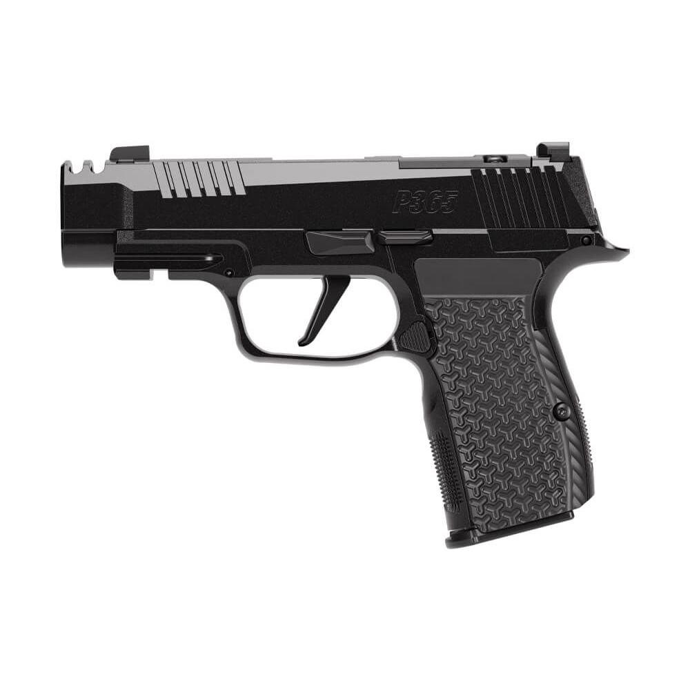 Sig Sauer P365 LUXE AXG Handgun .380 Auto 12rd Magazine(3) 3.1 Compensated Barrel Black Finish - View 2