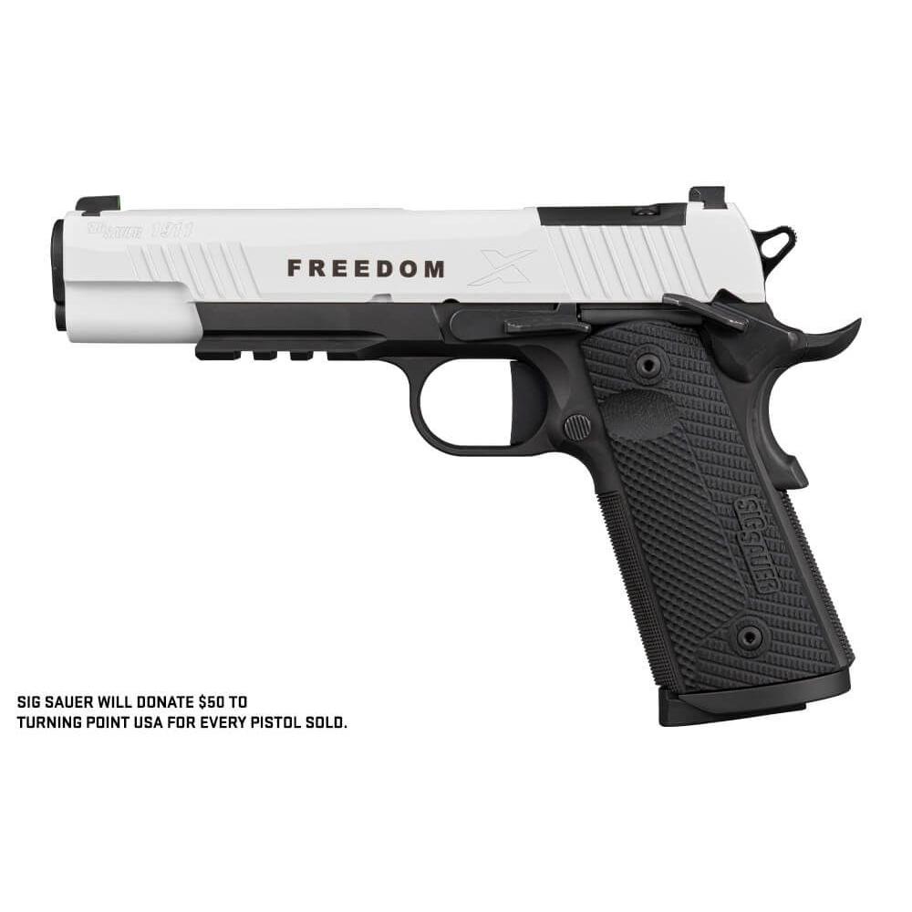 Sig SAUER 1911XR-45-TWXR3-TP 1911 X Series 45 ACP 5.0" White Cerakote Semi-Auto Pistol - View 2