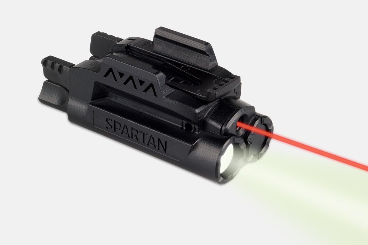 LaserMax SPSCR Red Spartan Light/Laser 120 Lumens Black 650nm 5mW - View 2