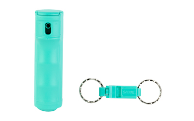 Sabre F15-MUSG-W2 Pepper Gel Spray Mint with Whistle Keychain - 25 Bursts, 12 ft. Range, UV Marking Dye, Flip Top Safety - View 2