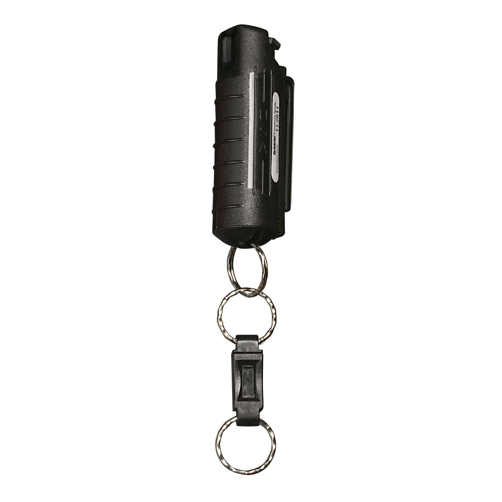 Sabre 3-in-1 Blk Key Case Pepper Spray w/Quick Release Ring (HC-14-BK) - View 2