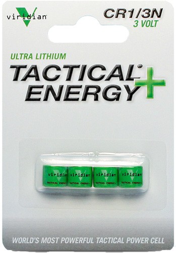 Viridian 3500002 1/3N Batteries Tactical Energy Green 3.0 Volts (4) Single Pack - View 2