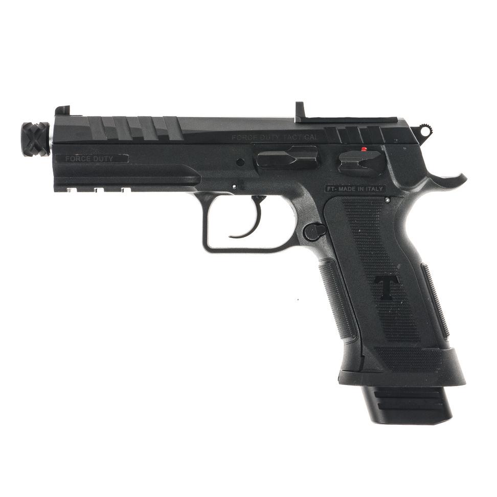 Tanfoglio TFFDT9RS Force Duty 9mm 4.9" 20RD Poly Threaded Black - View 2