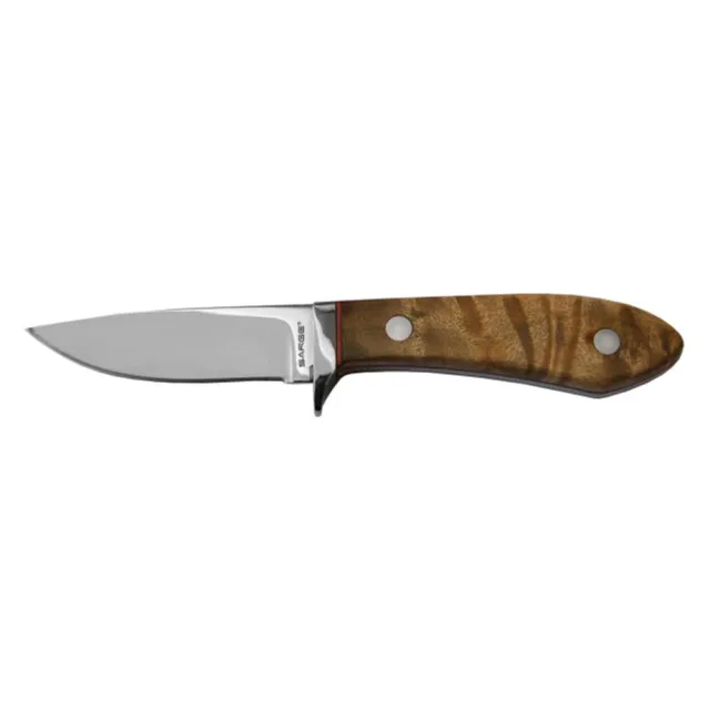 Kreger 440C Stainless Steel 2.5" Blade Bird Hunting Knife - Maple Burlwood Handle - View 2