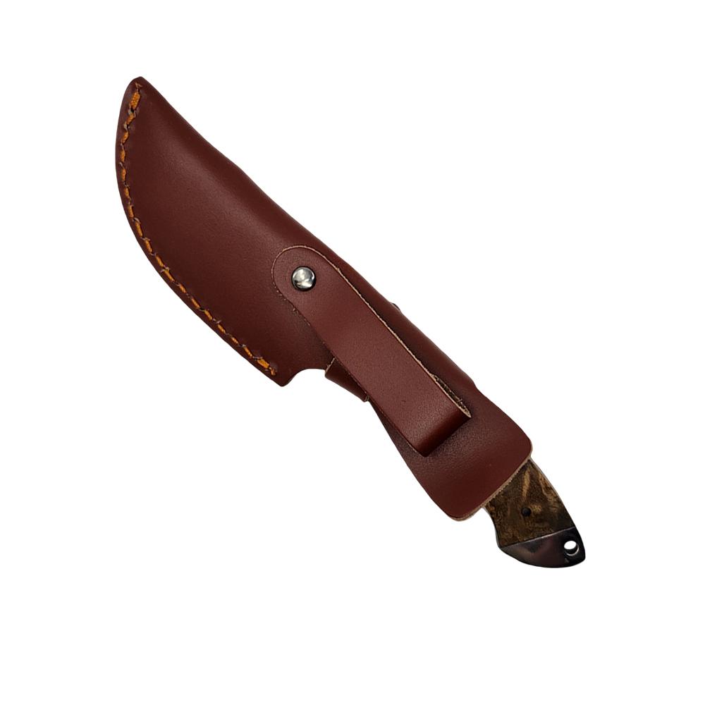 Sarge Knives SK-912 Terrain 3.5" Gut Hook Knife, Wood & Stag Handle - View 2