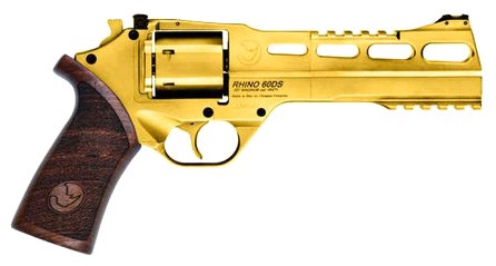 Chiappa 340.225 Rhino 60DS 357 Mag Revolver 6" Gold Walnut Grip 6Rd - View 2