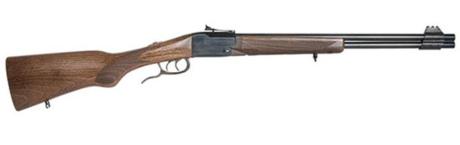 Chiappa Double Badger 22 LR 20 Gauge 19" Blued Beechwood Folding Shotgun/Rimfire Rifle - View 2