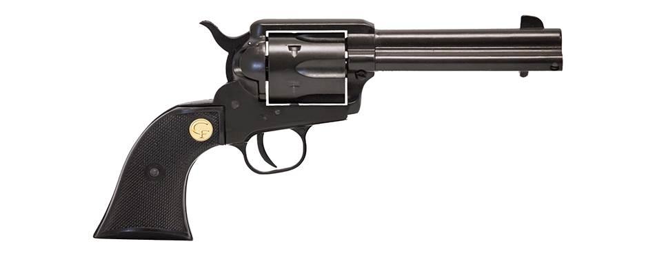 Chiappa CF340.261 1873 Single Action Revolver 17 HMR 4.75" Blued Barrel Black - View 2