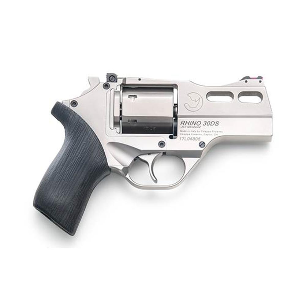 Chiappa 340.290 Rhino 30DS 357 Mag Revolver 3" Nickel 6Rd FO Sight - View 2