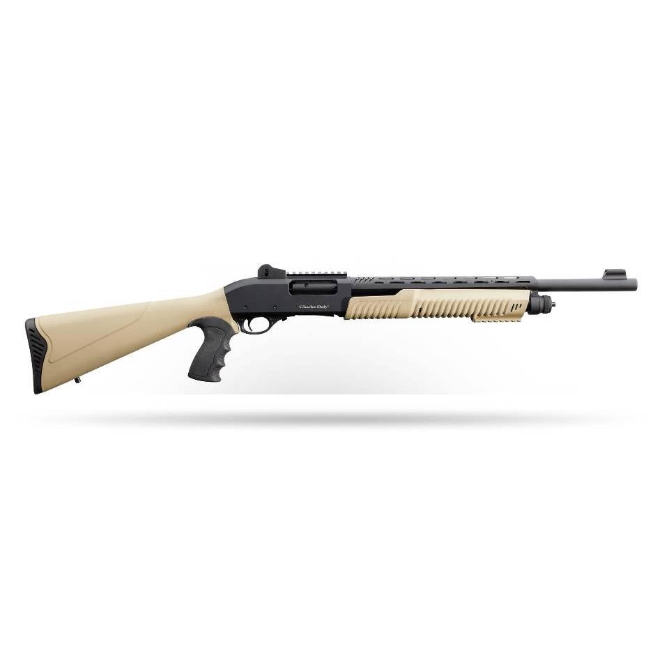 Charles Daly 930.279 12 Gauge 301 Tactical Pump 18.5" Blk/FDE GRS - View 2