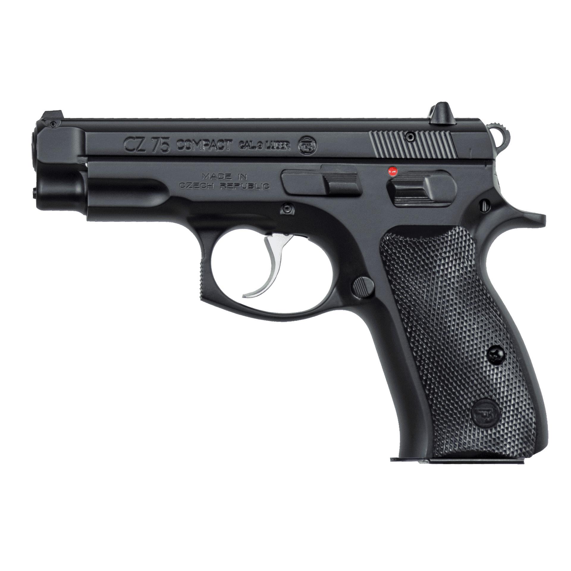 CZ-USA 01190 CZ 75 Compact 9mm Luger 10+1 3.75" Blued Steel Barrel... - View 2