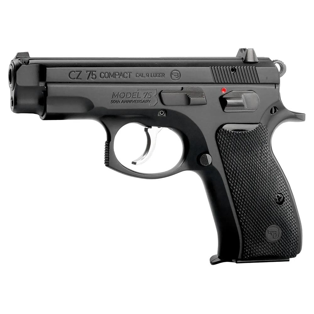 CZ 75 Compact 50th Anniversary Elite Pistol 9 mm 3.75 in. Black w/Manual Safety 10 rd. - View 2
