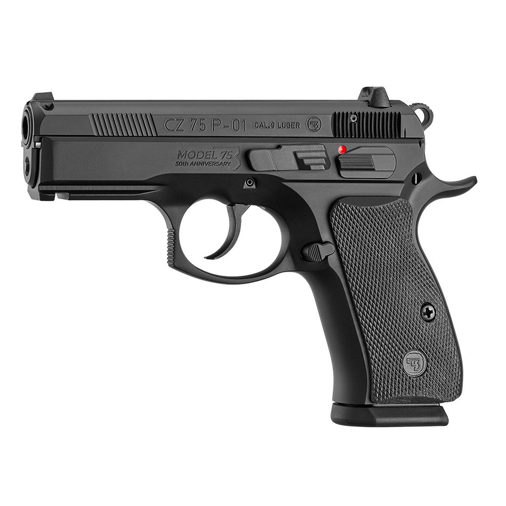 CZ 75 P-01 50th Anniversary Elite Pistol 9 mm 3.75 in. Black w/Decocker 10 rd. - View 2
