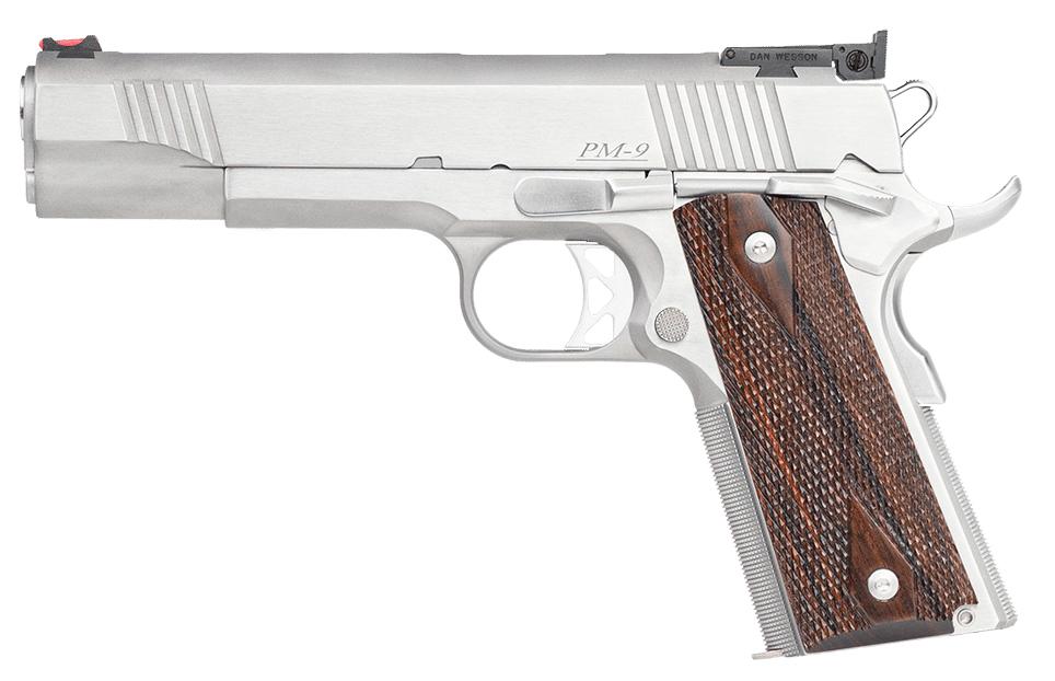 Dan Wesson PM-9 Stainless 9mm 5" Barrel 9rd Wood Grips - View 2