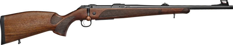 CZ 600 Plus Lux Rifle 30-06 Sprg 20in Walnut w/ Fiber Optic & Thread 5rd - View 2