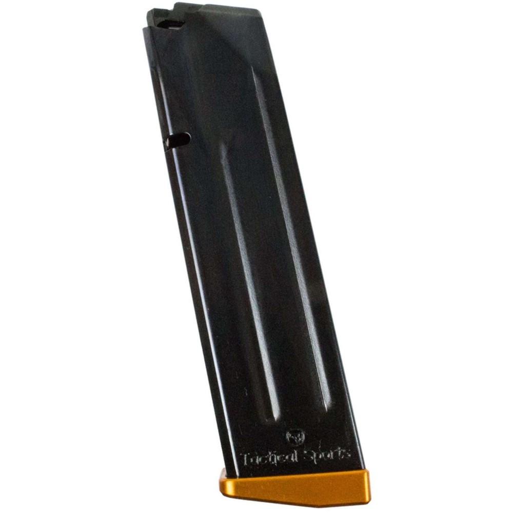CZ-USA CZ 75 TS 9mm Magazine Orange 20rd Steel Body Matte Black Finish - View 2