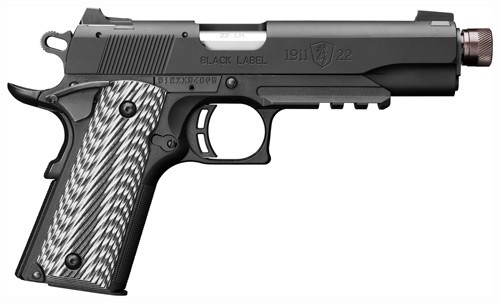 Browning 1911-22 Black Label SR 22 LR 4.875 in Matte Black 10 Round SA - View 2