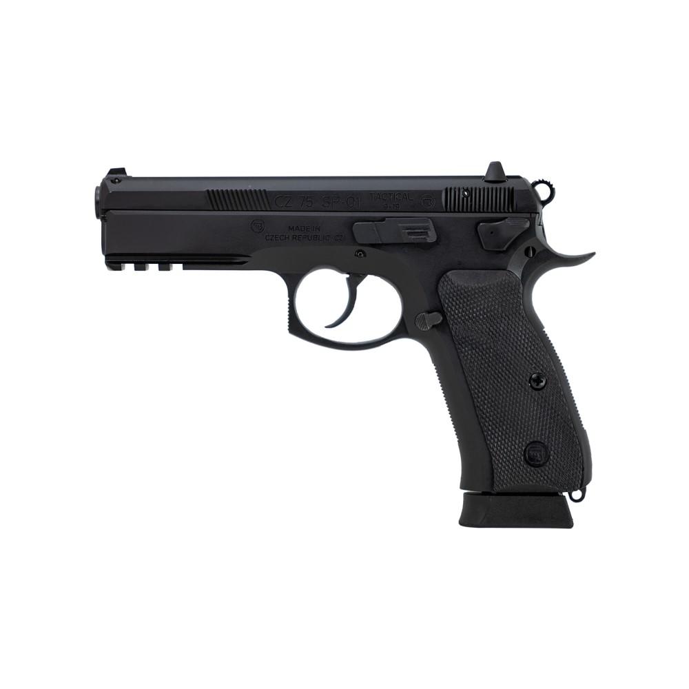 CZ-USA SP-01 Tactical 9mm 4.6" Black Polycoat Semi-Auto - View 2