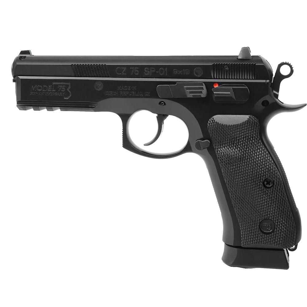 CZ 75 SP-01 50TH Anniversary Handgun 9mm Luger 19rd Magazine 4.6 Barrel Black Poly Coat Manual Safety - View 2