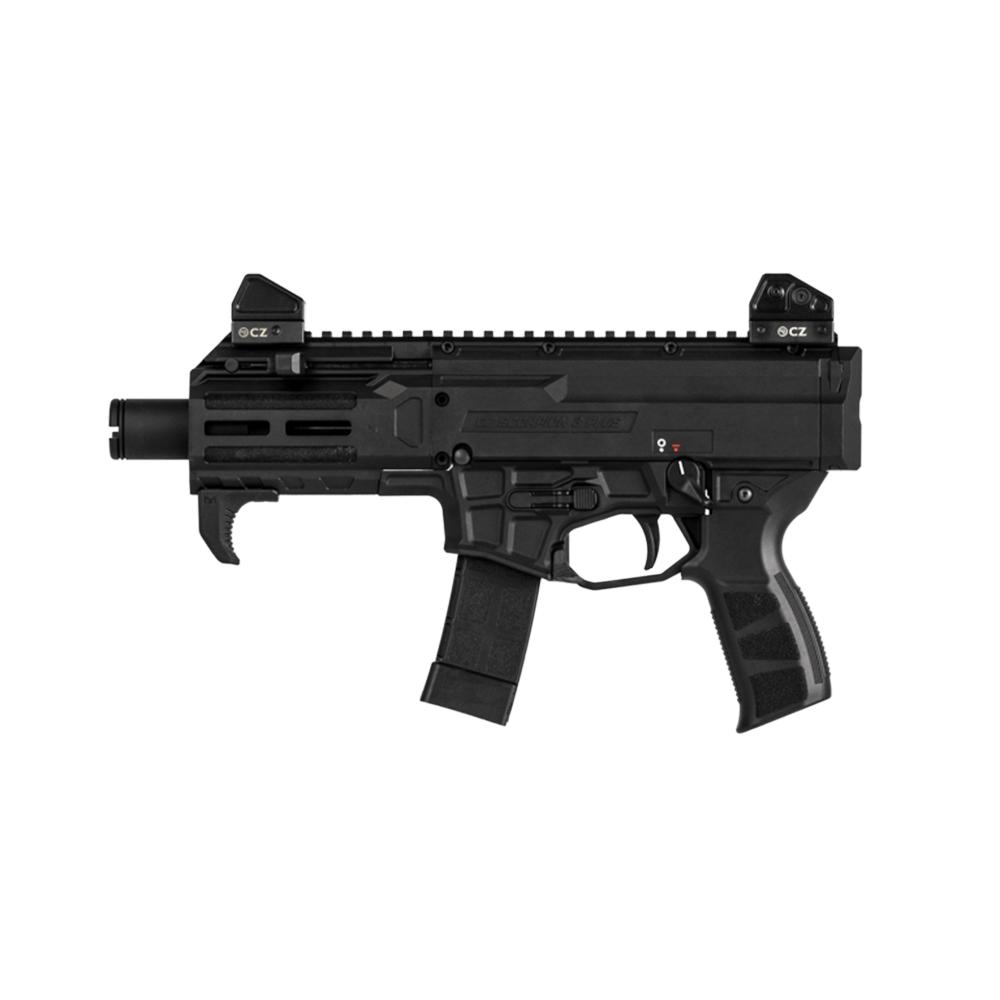 CZ-USA 91430 Scorpion 9mm Pistol 20+1 Black Matte M-LOK Stock 4.2" Sights - View 2
