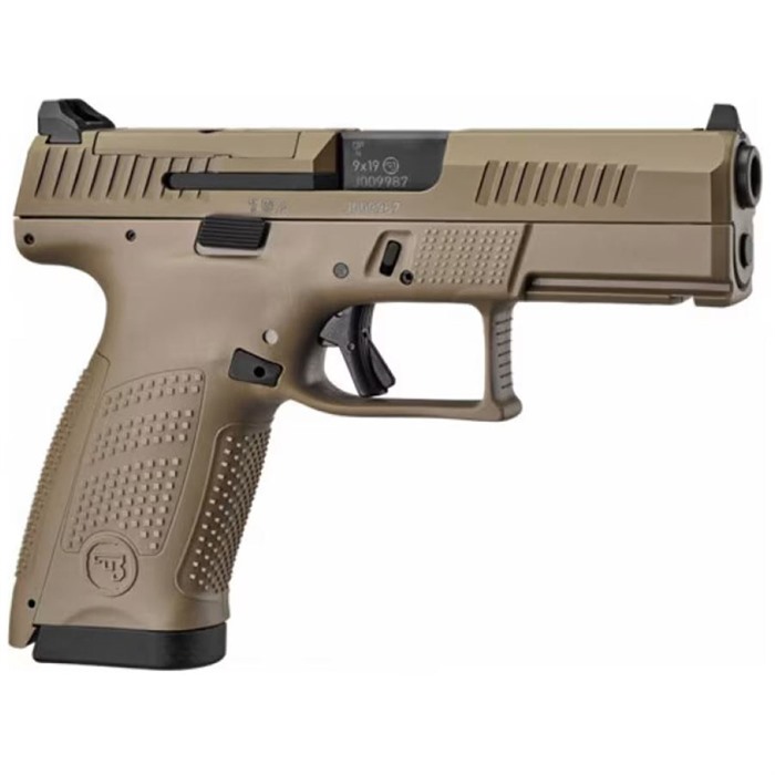 CZ-USA 91577 P-10 C Compact Frame 9mm Luger 15+1 4.02" Black Stainless - View 2