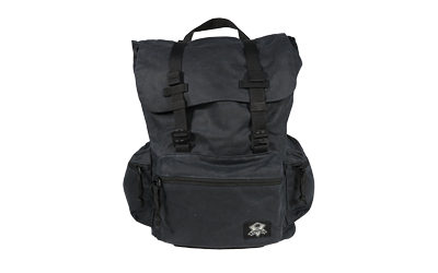 Grey Ghost Gear GTG5943-BLK Drifter Backpack, Waxed Canvas, 1820 Cu In, Black - View 2