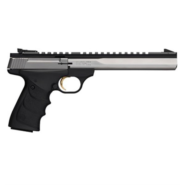 Browning Buck Mark Contour 22 LR 10+1 7.25" Barrel, Matte Stainless Slide, Matte Black Frame, Finger Grooved Ultragrip RX Grip - View 3