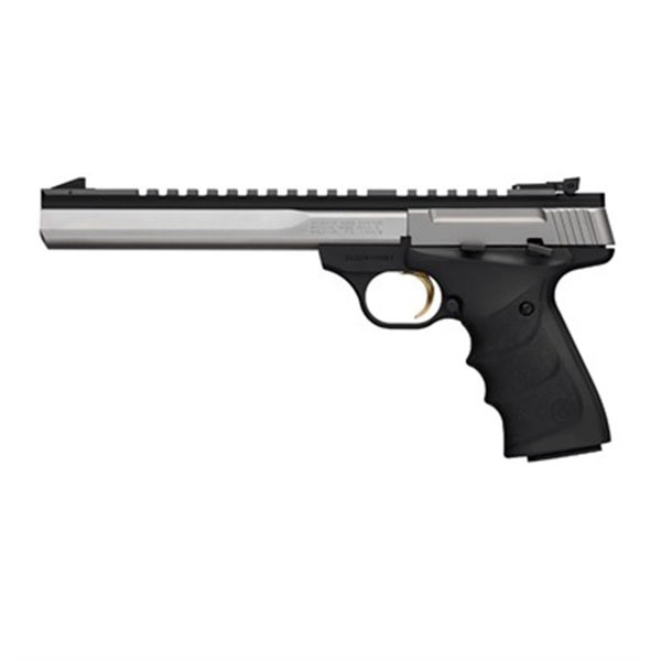 Browning Buck Mark Contour 22 LR 10+1 7.25" Barrel, Matte Stainless Slide, Matte Black Frame, Finger Grooved Ultragrip RX Grip - View 4